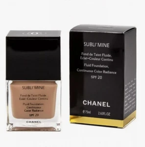 Chanel Fluid Foundation SPF20 SUBLI' MINE EXACT CHAMPAGNE MAKE UP ALL Shade 75ml - Picture 1 of 20