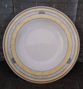 Suppenteller 22,5 cm | Porzellan Tirschenreuth Bouquet | gelb-grau | - Bild 1 von 2