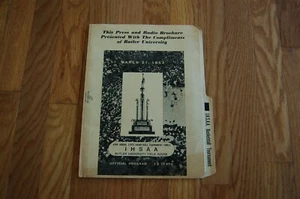 Very Rare 1953 Indiana High School Basketball State Finals Press Folder - Milan - Picture 1 of 8