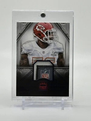 2014 Panini Crown Royale DERRICK JOHNSON All Pro Material NFL Logo Patch #1/1 - Image 1 of 4