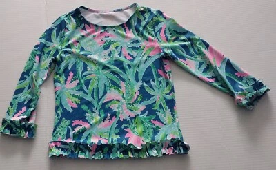Top de natación de manga larga Lilly Pulitzer para niñas talla 14   Foto 1 de 3