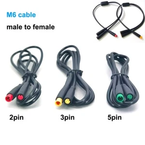 1m M6 2 3 5 Pin male to female Julet Cable Plug Connector Scooter Brake wire - Picture 1 of 11