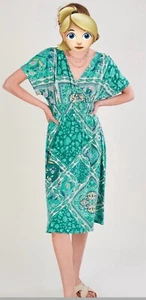 MONSOON SCARF PRINT WRAP JERSEY GREEN Size 10 BNWT RRP £70 - Picture 1 of 6