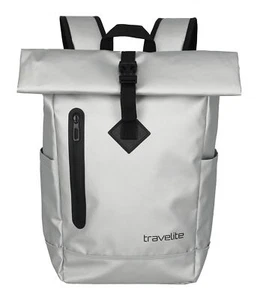 travelite Basics Roll-Up Backpack Plane Rucksack Rucksack Silver silberfarben - Bild 1 von 4