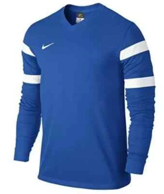 Nike MENS Dri-FIT Football Shirt Trophy II LONG SLEEVE Royal Blue/White XXL - Image 1 of 3