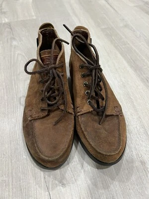 Botas Eastland Hechas en Maine para Mujer 7M Sin usar, en caja, Chukka Marrón Horween Seneca Gamuza Foto 1 de 4