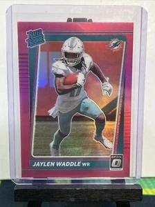 2021 Optic Jaylen Waddle Rated Rookie Pink Holo Prizm - Bild 1 von 2