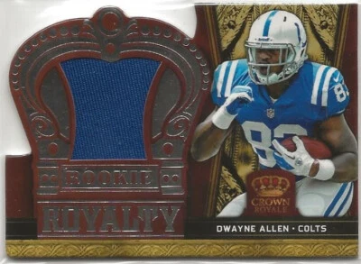 DWAYNE ALLEN - TE Colts - 2012 Panini Crown Rookie Royalty  87/49  #13   (6149a) - Image 1 of 3