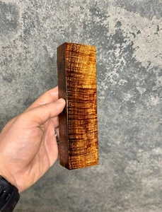 Stabilised Fiddleback Tasmanian Blackwood Wood Carving Turning Timber #67 - Picture 1 of 3