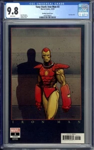 TONY STARK: IRON MAN #3 Moebius Cover Variant - CGC 9.8 marvel 10/18 - Picture 1 of 2