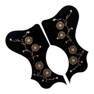2pcs 41" Acoustic Guitar Pickguard Anti-scratch Plate Left/Right Black - Picture 1 of 10