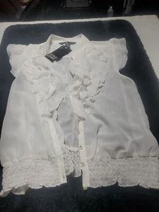 Chemisier blanc sans manches Antilia femme XL NEUF avec étiquette - Photo 1 sur 9