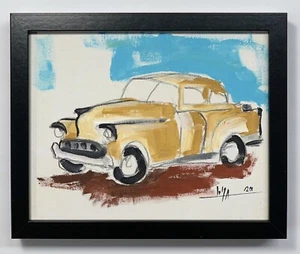 PAINTING ACRYLIC/PASTELS ON CANVAS PANEL(FRAME INCLUDED)CUBAN ART 8"X10"By LISA. - Picture 1 of 8
