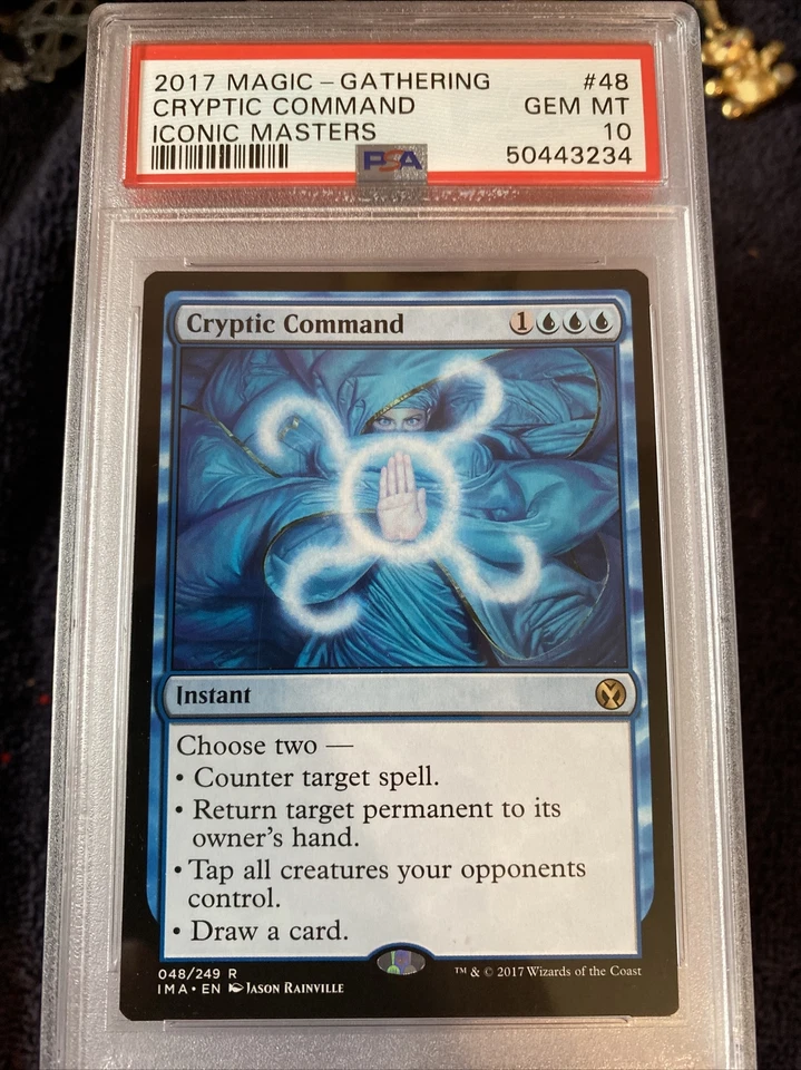 Rare PSA 10 Gem Mint Cryptic Command - Iconic Masters-MTG- Magic Pop 3! - Image 1 of 3