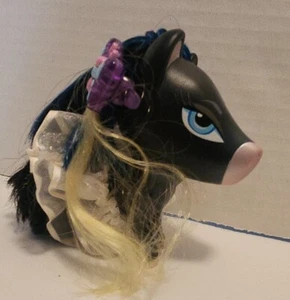 MGA Bratz Ponyz ~ SASHAY ~ Black with Dark Blue/Black Mane with White Streaks j - Picture 1 of 5