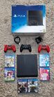 Sony PlayStation 4 500GB Jet Black Console (Boxed) + Controllers + Games Bundle 
