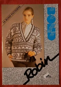 Machine Knitting Booklet-16 Bond Knitting Machine Patterns-Robin - Picture 1 of 2