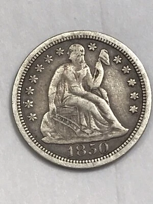 1850 P Seated Liberty Dime 10C - Very Nice, You Grade It, Full "Liberty" (#Cy64) - Image 1 of 4