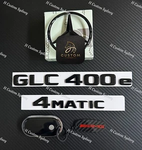 Gloss Black Badges Package For Mercedes GLC400e X254 Wagon Exclusive Pack - Picture 1 of 4