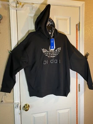 Adidas XL Extra Large Hoodie Logo Sweatshirt Women Snake Sweater Adult Casual - Image 1 of 4