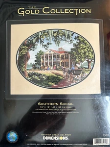 Dimensions 1999 Gold Collection Southern Social Counted Cross Stitch 35010 New - Picture 1 of 8