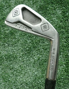 NORTHWESTERN TNT 18-8 STAINLESS 1 IRON GOLF CLUB RH STEEL SHAFT 39" LONG VINTAGE - Picture 1 of 7