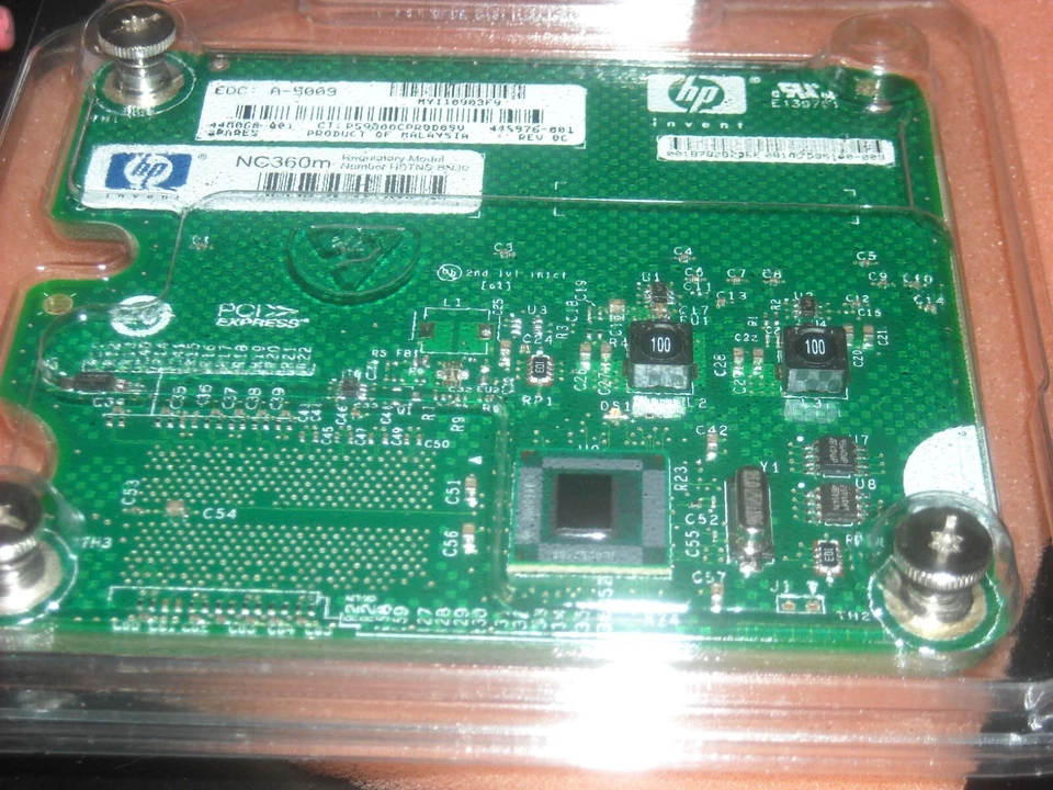 HP BLC NC360M NIC Adapter 448068-001 Nc360M 445976-001 Nc360M Dual Port Gigabit - Image 1 of 2