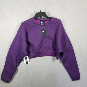 Nike Sportswear Womens Fleece Cropped Sweatshirt Small City Ready CJ9475 525 - Picture 1 of 11