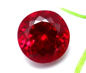 6.00 Ct Natural Red Ruby Mozambique Round Cut Certified Loose Gemstone + Gift - Picture 1 of 6