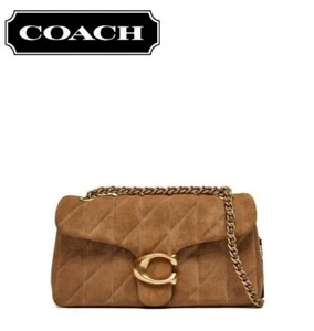 COACH CW620 tabby shoulderbag 26/quilted handbag light brown brushed cow leather - Picture 1 of 10
