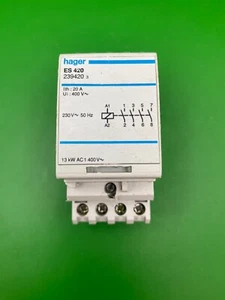 Contactor de 4 polos Hager ES420 239420s 20A 400V - Imagen 1 de 4