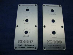 Awesome Pair of Marantz HD880 Aluminum Knobs /Potentiometer Trim Plate #2 - Picture 1 of 2