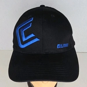 CLAM Logo Black Blue Hat Cap Ice Fishing Dave Genz Portables Rods Tent Shelter - Picture 1 of 6