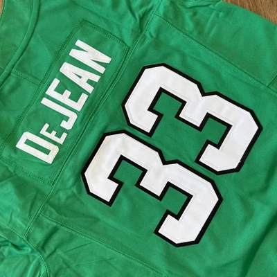 NWT Cooper Dejean Eagles #33 Kelly Green Youth Stitched Game Day SB Jersey