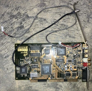 Vintage Creative Sound Blaster AWE64 Gold CT4390 ISA Sound Card TESTED A+ - Photo 1/2