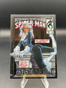 UD Marvel Masterpieces 92 Platinum BLACK CAT Variant Covers #5-V Spider Man - Bild 1 von 5