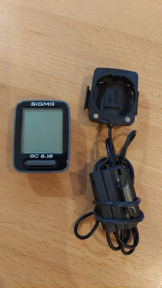 Sigma BC 6.16 Fahrradcomputer mit Temperatur - Bild 1 von 1
