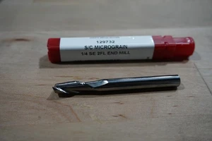 TITAN 1/4" DIA X 1/4"SHK X 3/4"LC X 2-1/2" OL 2FL SQ SECEM, 30°, FREE SHIP, 1 PC - Picture 1 of 1