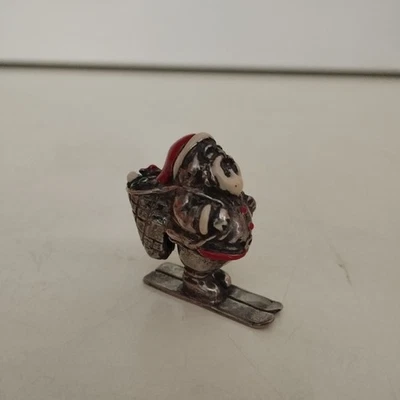 Babbo Natale in Argento 925 e smalto - Immagine 1 di 4