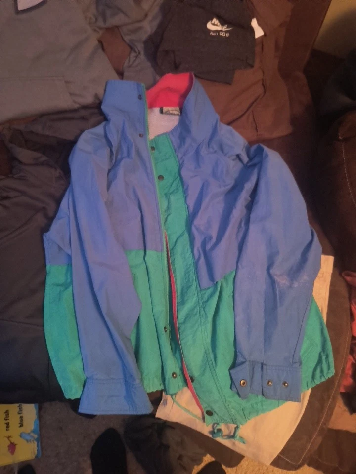 Cortavientos Izod Colorblock Anorak vintage años 80/90 para hombre talla grande Foto 1 de 1