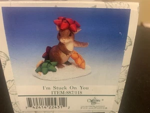 Charming Tails I'M STUCK ON YOU" Maus Schleifen Weihnachtsfigur ROTE SCHLEIFE 87/118 - Bild 1 von 1