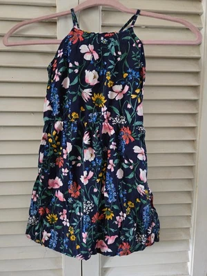 Girls Old Navy Sundress XS/5 - Navy/Floral - Image 1 of 3