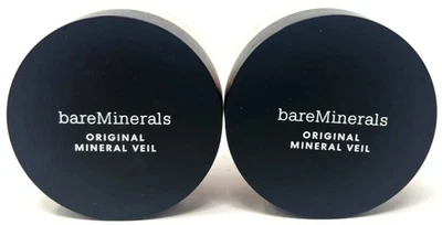 (2) bareMinerals Original Mineral Veil Loose Setting Powder NIP Tinted Tan Deep - Image 1 of 3