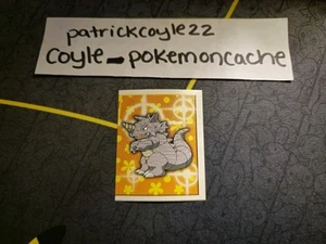 Adesivo Rhydon #201 Pokemon Merlino quasi nuovo - Foto 1 di 3