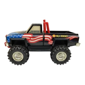 Vintage Tonka 1983 Fire & Ice Shell SU 2000 Pick Up Truck With American Flag - Picture 1 of 6
