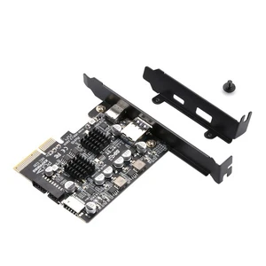 PCI-E X4/X8/X16 USB 3.2 Gen2 Expansion Card For USB1.1 2.0 3.0 3.1 3.2 Black - Afbeelding 1 van 10
