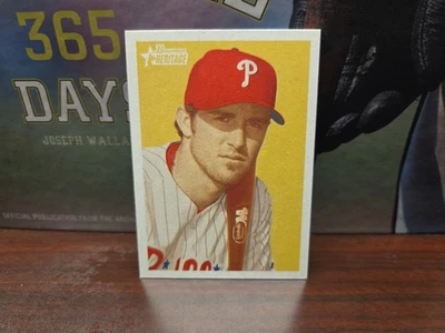 Bowman Heritage 2006 - Chase Utley #61 Phillies Foto 1 de 2