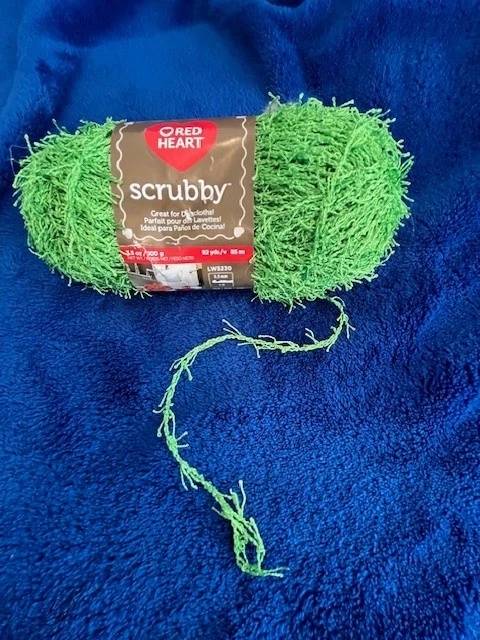Red Heart Scrubby Yarn Lime 073650002052