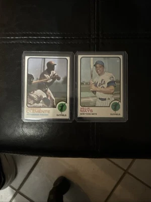 1973 Topps Original Cards Roberto Clemente And Willie Mays Ungraded A Must Have! - Image 1 of 4