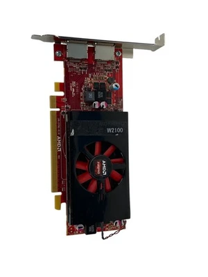 AMD FirePro W2100 2GB GDDR3 PCIe 2x DisplayPort Graphics Video Card - Image 1 of 4